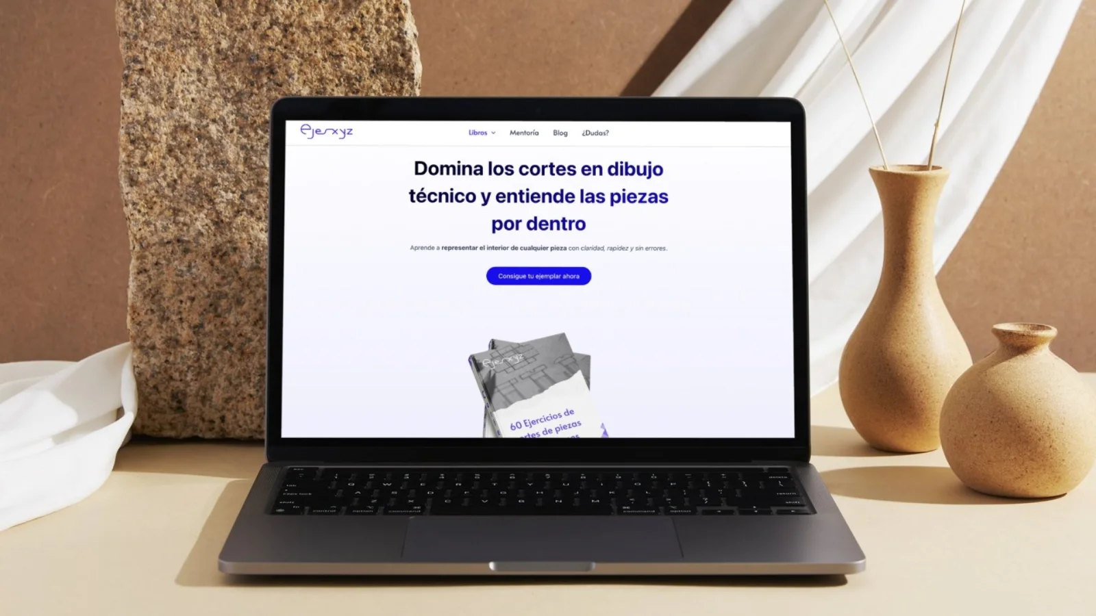 Detalle de la experiencia web de EjesXYZ