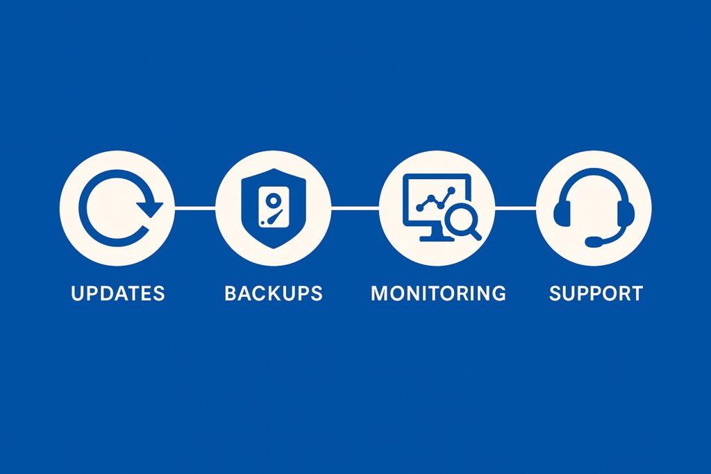 Componentes esenciales del mantenimiento web