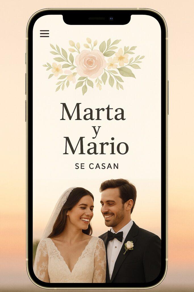 Web para boda