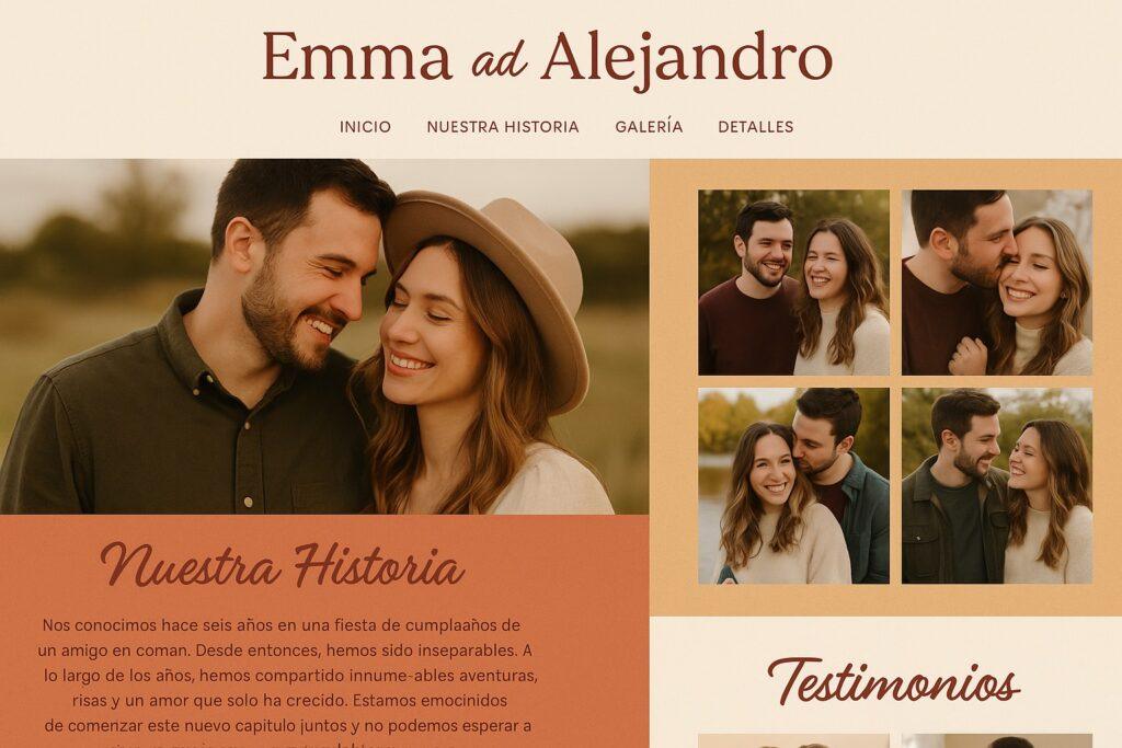 Web para bodas