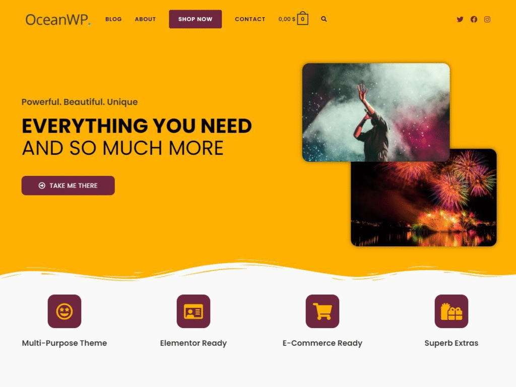 OceanWP Plantillas WordPress