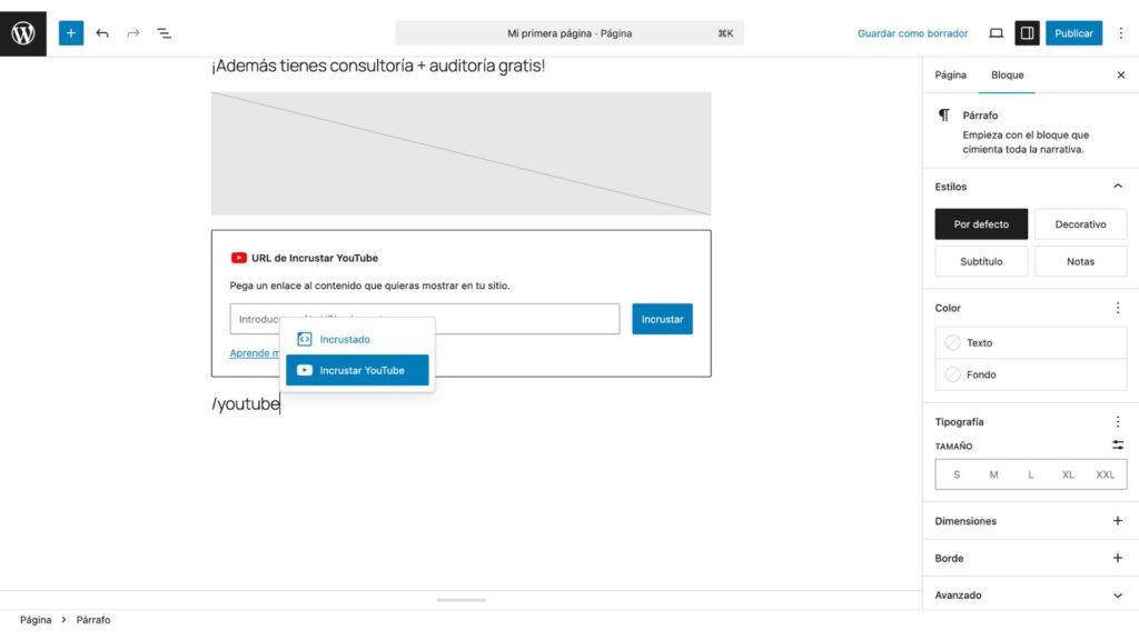 insertar_youtube Insertar video youtube video