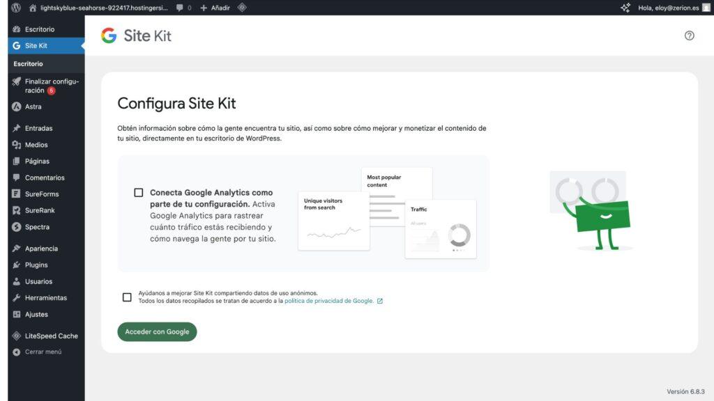 sitekit Google Site Kit