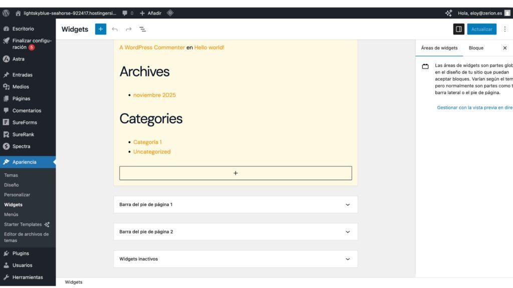 widgets Editor Widgets